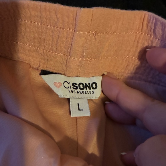 Rewash High Waist Shorts in Black and Pink - Picture 5 of 5